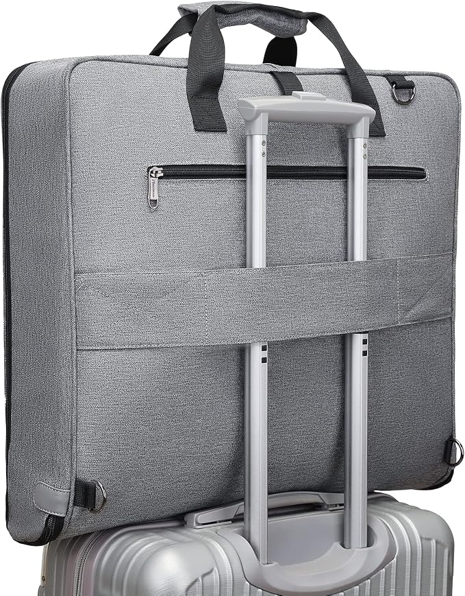 Modoker Carry On Garment Bags for Travel Hanging Clothes Suit Bag Luggage Organizer, Foldable Suit Carrier Gift for Men Women - Image 6