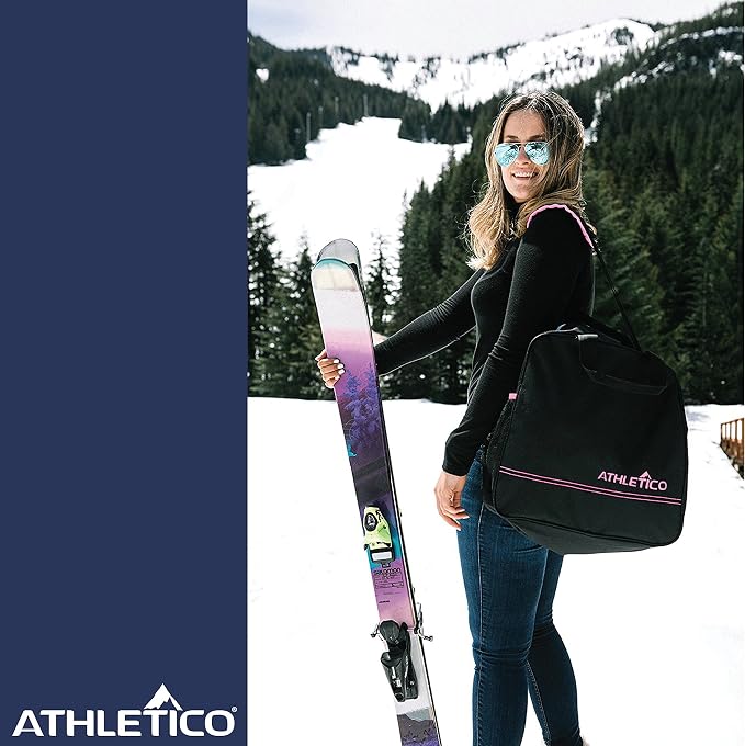 Athletico Ski & Boot Bag Combo | Store Skis Up to 200 CM & Boots Up To Size 13 | Includes 2 Padded Bags - Image 7