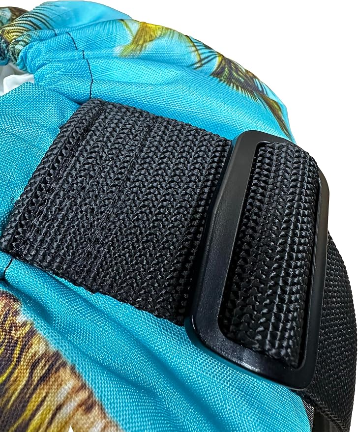 Walker Beach Mesh Net Travel Boat Bag for Snorkeling, Dive, and Swim Gear – USA Made, Tropical Aqua Van - Image 7