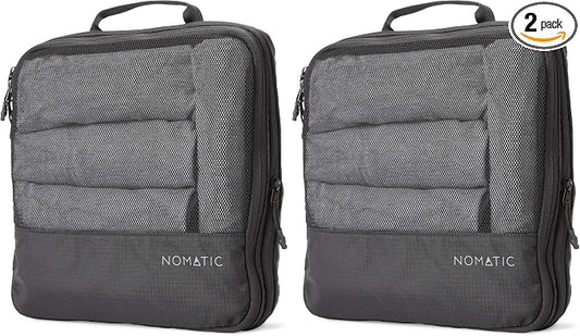 NOMATIC Packing Cubes, Compression Luggage Organizers for Carry-On, Suitcases, Travel Bags, Large (Pack of 2) by Nomatic