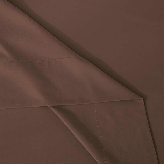 Mocassi 4-Piece Extra Deep Pocket 16-24 Inch Air Mattress Bed Sheet Set- 4PC Sheet Set with Smart Pockets Ideal for Air Beds, RVs, Camping and Guest Rooms Premium Hotel Quality, King, Brown - Image 8