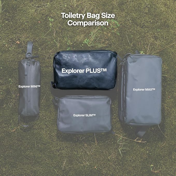 Gravel Hanging Toiletry Bag for Men and Women - Comes in 2 Sizes, Water-Resistant, Durable, Compact, Dopp Kit Travel Toiletry bag (Black, Plus) - Image 7