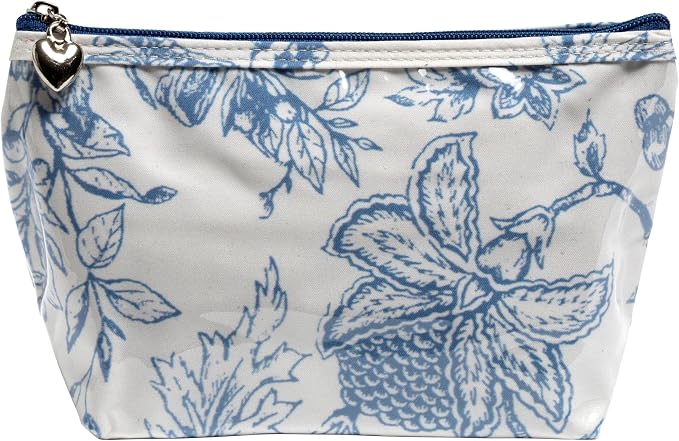 Jacaranda Living Small Cosmetic Bag - Water-Resistant, PVC-Lined - Pineapple Garden by JacarandaLiving