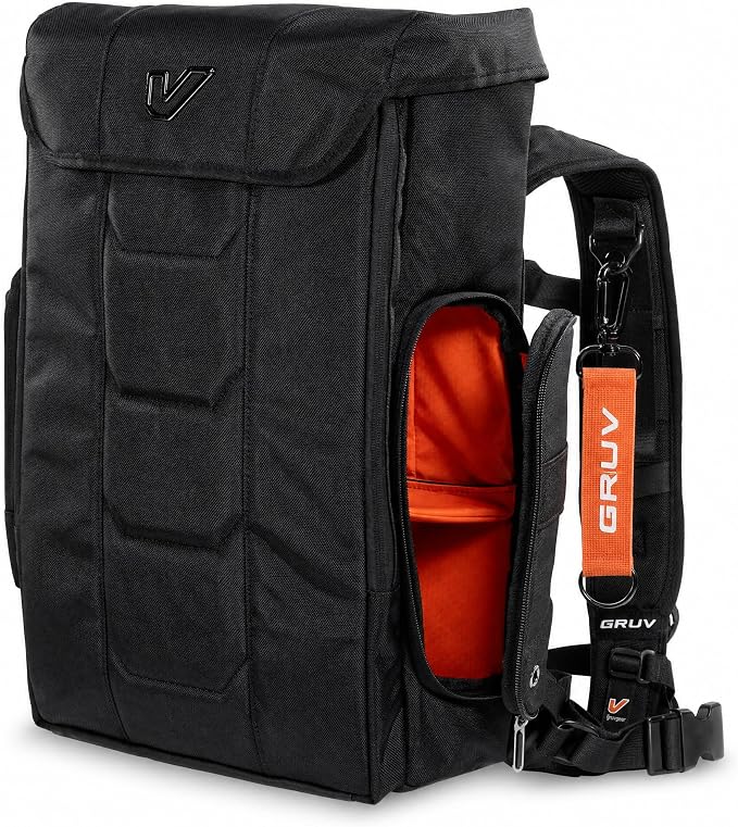 Gruv Gear Travel Laptop Backpack, 36L Black Tech Backpack with Modular Storage Shelves, Dual Access Pockets & TSA-Friendly Design, Large Carry-On Backpack for Work, Travel & Gear Organization - Image 2