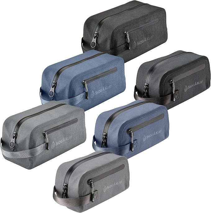 DoppSåk Waterproof & Leak-Proof Travel Toiletry Bag | Large, Black - Image 7
