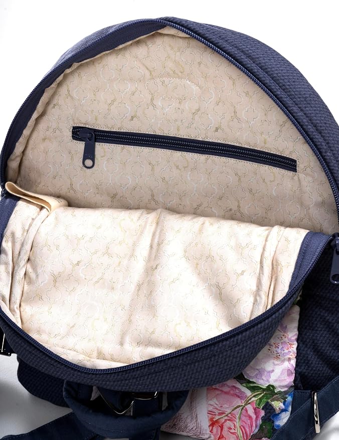Maison d' Hermine Backpack for Women Men Cotton Shoulder Multipurpose Rucksack with Small Pouch Lightweight Multi Pocket Bag for Travel Work Beach Perfect for Spring Summer (Masterpiece) - Image 7