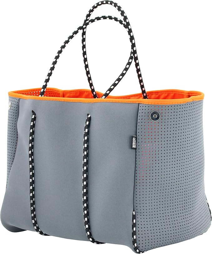 QOGiR Neoprene Multipurpose Beach Bag Tote with Inner Zipper Pocket … … … … by QOGiR