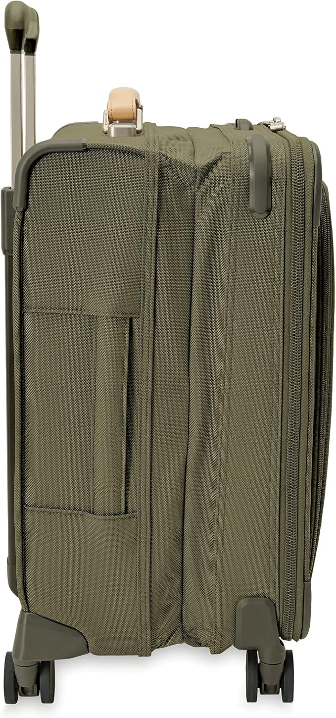 Briggs & Riley 21" Global Carry On Expandable Spinner - Luggage for International Travel, Suitcases with Wheels, Softside Rolling Bag for Men & Women, Self-Repairing Zipper- Baseline Collection, Olive - Image 17