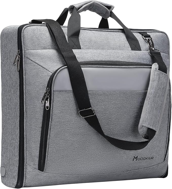 Modoker Carry On Garment Bags for Travel Hanging Clothes Suit Bag Luggage Organizer, Foldable Suit Carrier Gift for Men Women by Modoker