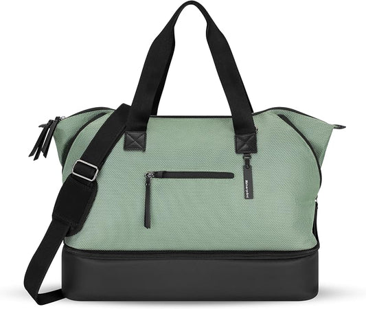 Sherpani Boston, Anti Theft Weekender Bags, Travel Duffel Bag, Carry On Tote Bag with Removable Shoe Bottom Compartment by SHERPANI