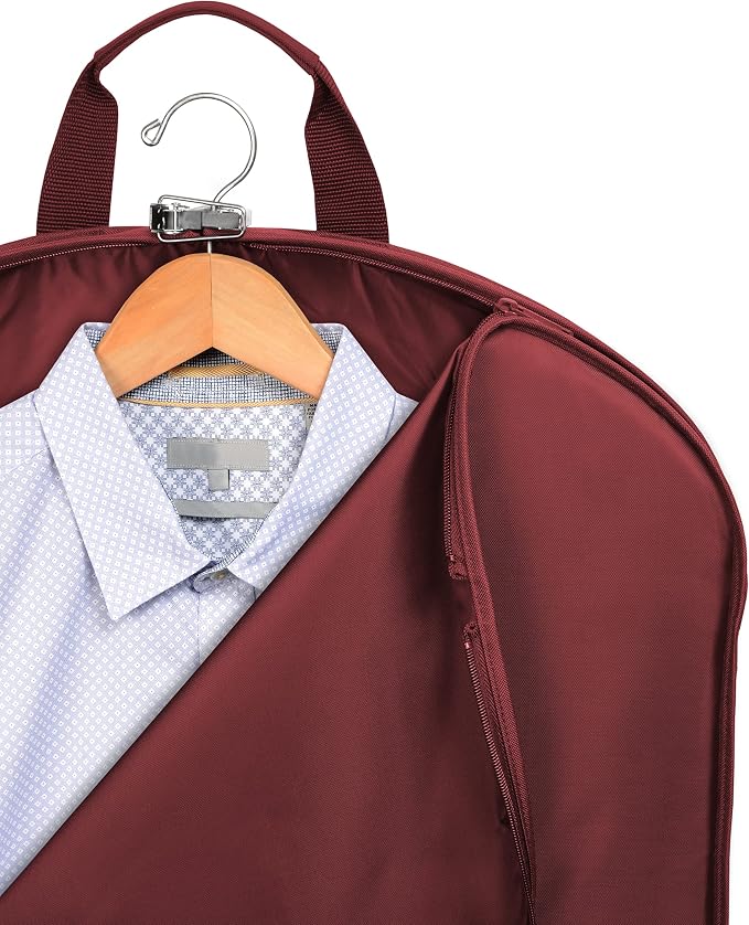 WallyBags 45” Deluxe Extra Capacity Travel Garment Bag with two pockets - Image 3