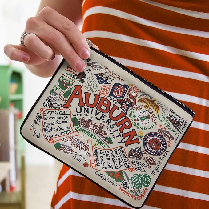 catstudio Auburn University Collegiate Zipper Pouch Purse | Holds Your Phone, Coins, Pencils, Makeup, Dog Treats, & Tech Tools - Image 3