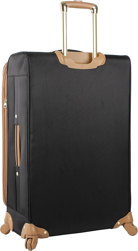 Steve Madden Designer Luggage Collection - 3 Piece Softside Expandable Lightweight Spinner Suitcase Set - Travel Set Includes an Under Seat Bag, 20-Inch Carry on and 28-Inch Checked Suitcase, Harlo - Image 3
