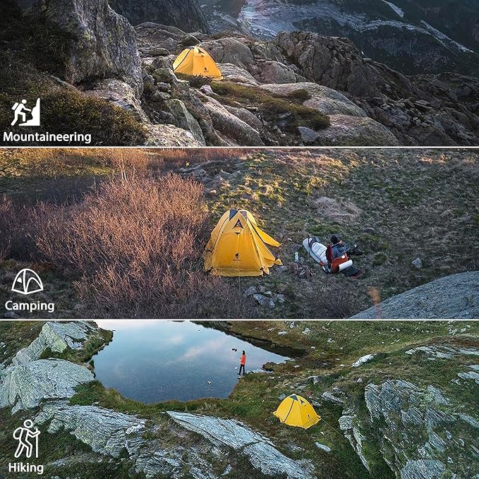 GEERTOP Ultralight 2 Person Backpacking Tent 4 Season Waterproof Camping Tent Double Layer Cold Weather Easy Set Up Tents for Family Camp, Hiking, Hunting Outdoor Mountaineering Travel - Image 7