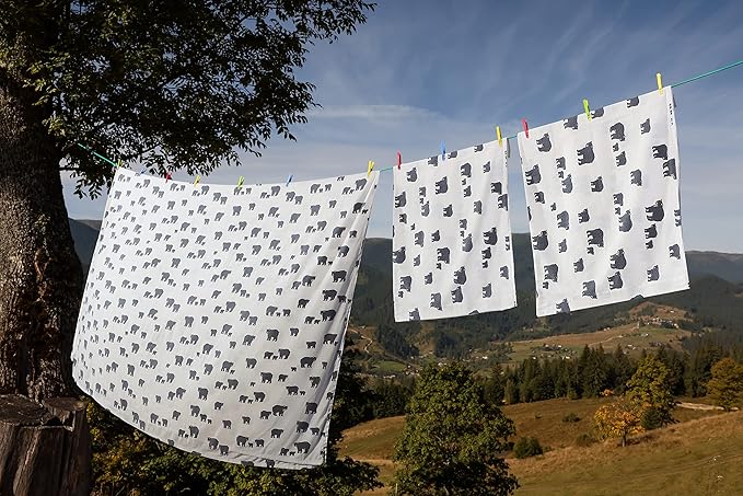 Eddie Bauer - Flannel Sheets Full Size, Anti-Pilling & Wrinkle Resistant Cotton, Touchably Soft for All-Season Comfort - Bed Sheets with Matching Pillowcases & Fitted Sheet (Bear Family Grey)