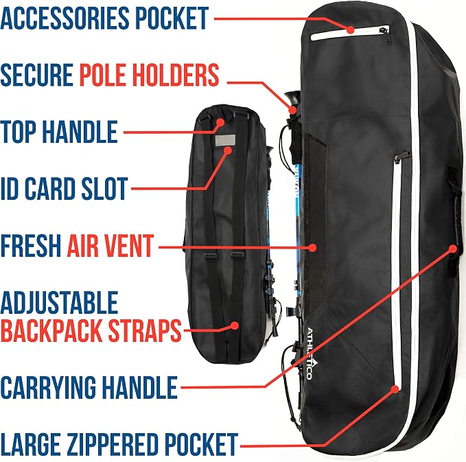 Athletico Snowshoe Bag - Snow Shoe Backpack For Carrying, Packing, and Storing Snowshoes - Image 4
