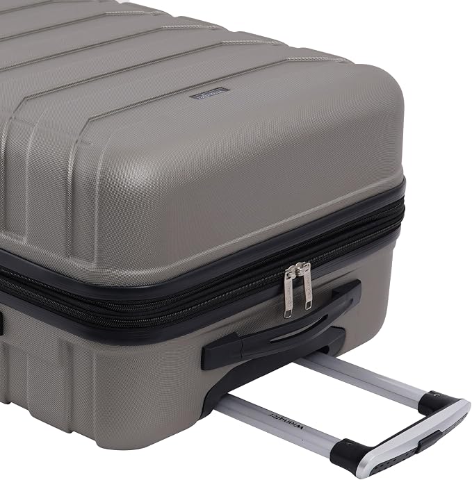 Wrangler 4 Piece Miami Luggage and Packing Cubes Set, Desert Taupe - Image 7
