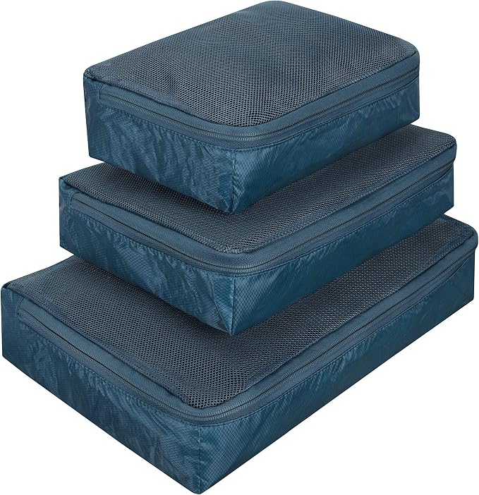 Travelon World Travel Essentials Set of 3 Soft Packing Cubes by Travelon