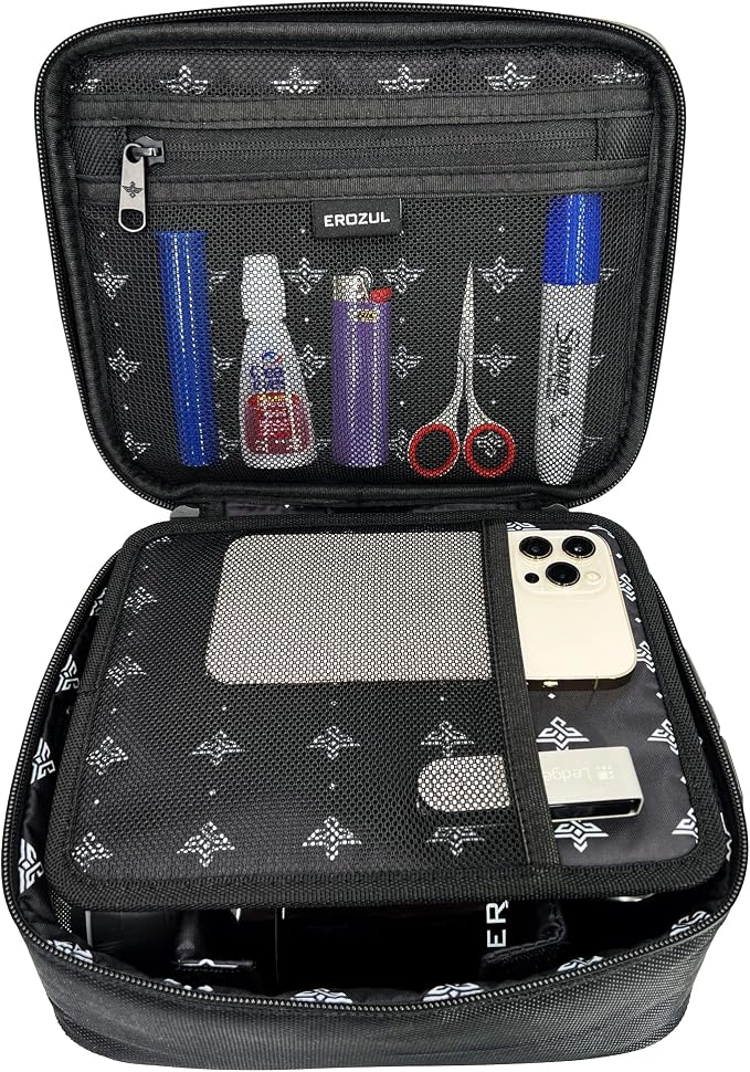 Exodus Storage Travel Bag with Combination Lock Water Resistant Organizer Case + Bonus Gifts (Black) - Image 8
