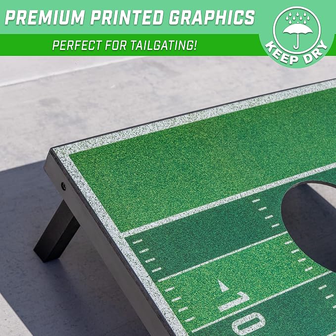 GoSports Portable Cornhole Sets, 8 Styles – Choose 4 x 2 ft or 3 x 2 ft - Boards Include 8 Bean Bags, Travel Case, and Game Rules - Image 3