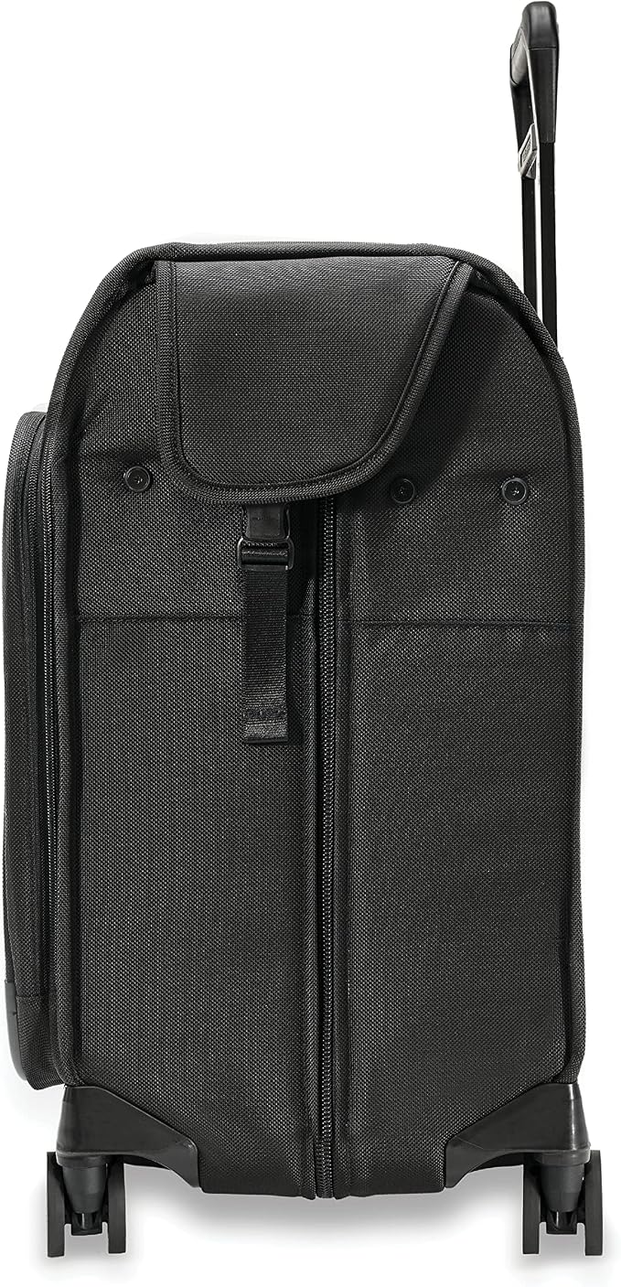 Briggs & Riley Deluxe Wardrobe Spinner - Checked Luggage for Travel, Suitcases with Wheels, Softside Rolling Bag for Men & Women, Built in Hook for Clothes - Baseline Collection, Black - Image 12