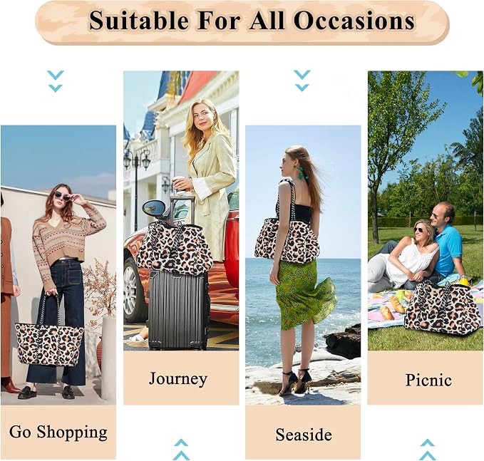 QOGiR Neoprene Multipurpose Beach Bag Tote with Inner Zipper Pocket … … … … - Image 7