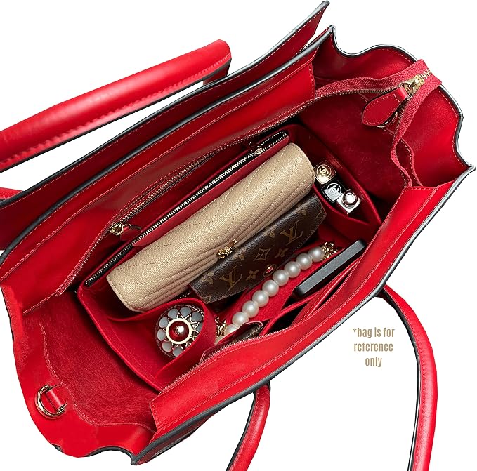 Premium Purse Organizer compatible with Luggage Nano/Micro/Mini/Medium Bag Insert — Perfect Fit, Durable Quality Felt, Full Coverage & No Bulking, 24+ Shades (for Luggage Micro, Violet) - Image 8