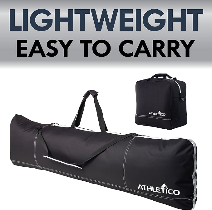 Athletico Two-Piece Snowboard and Boot Bag Combo | Store & Transport Snowboard Up to 165 CM and Boots Up To Size 13 | Includes 1 Snowboard Bag & 1 Boot Bag (Black) - Image 8