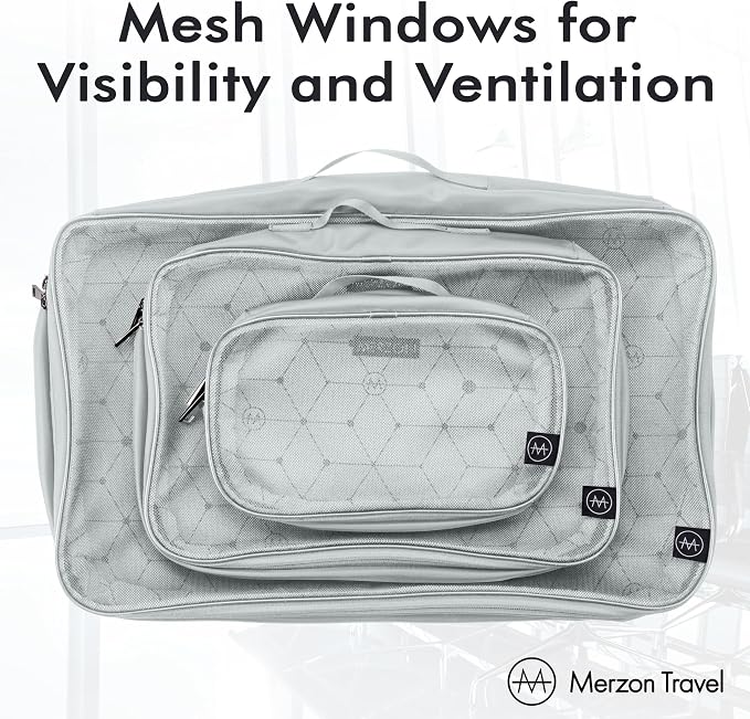 The Packus Cubus from 3 Piece Packing Cube Set with a 24 Liter Total Capacity Travel Luggage Organizer for Clothes Shoes and Accessories Made from Sturdy Nylon PC-511-SLV Silver. - Image 6