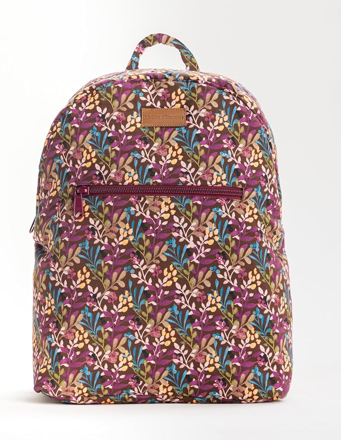 Maison d' Hermine Backpack for Women Men Cotton Shoulder Multipurpose Rucksack with Small Pouch Lightweight Multi Pocket Bag for Travel Work Beach Perfect for Spring Summer (Hoara) - Image 7