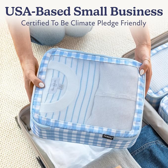 Vandel TSA-Friendly Packing Cubes for Carry On, Mesh Suitcase Organizer Bags Set, Small Packing Cubes for Travel Organizer Bags for Women with Mesh Panel and Durable Zippers, Luggage Cube Set of 4 - Image 6