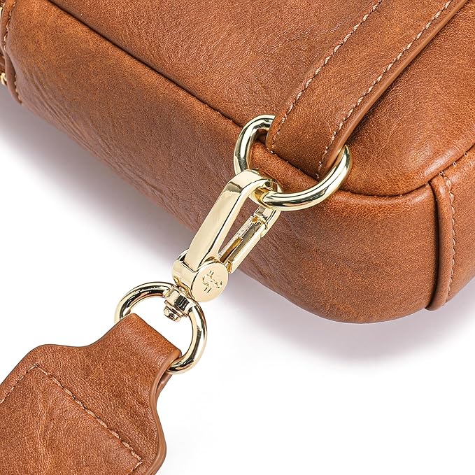 INICAT RFID Blocking Sling Bag,Anti Theft Crossbody Bags for Women,Travel Gifts Fanny Pack Cross Body Purses Woman Leather