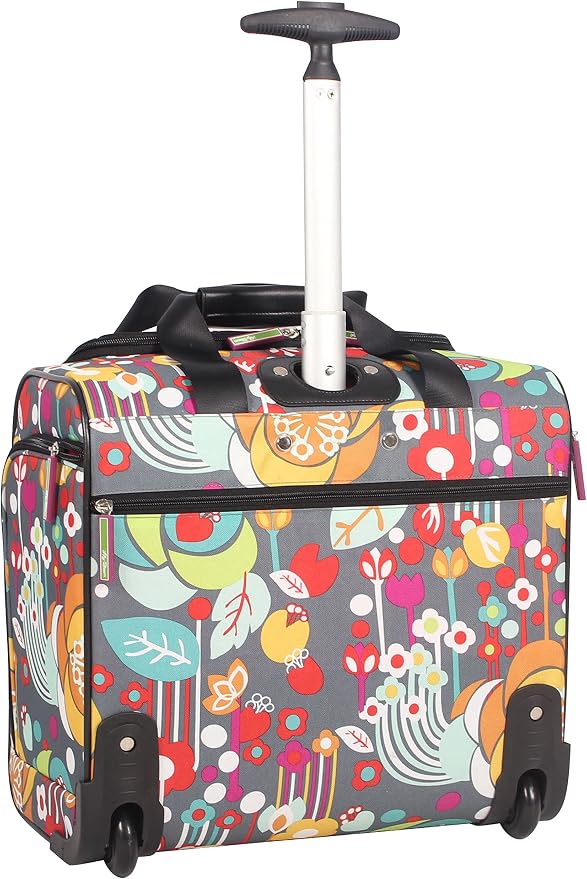 Lily Bloom Designer 15 Inch Carry On - Weekender Overnight Business Travel Luggage - Lightweight 2- Rolling Wheels Suitcase - Under Seat Rolling Bag for Women (Bliss) - Image 3