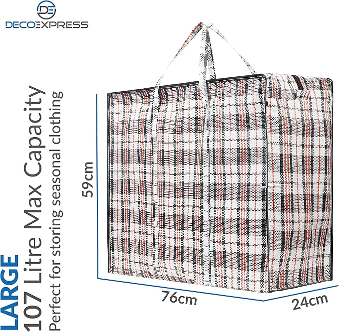 2 Pack Heavy Duty Moving Bags with Strong Zipper & Carrying Handles, 107L/ 28 gal Large Durable Clothes Storage Totes, 88 lbs Packing Moving Boxes, Closet Organizers and Storage (29.9x23.2x29.4 IN) - Image 3