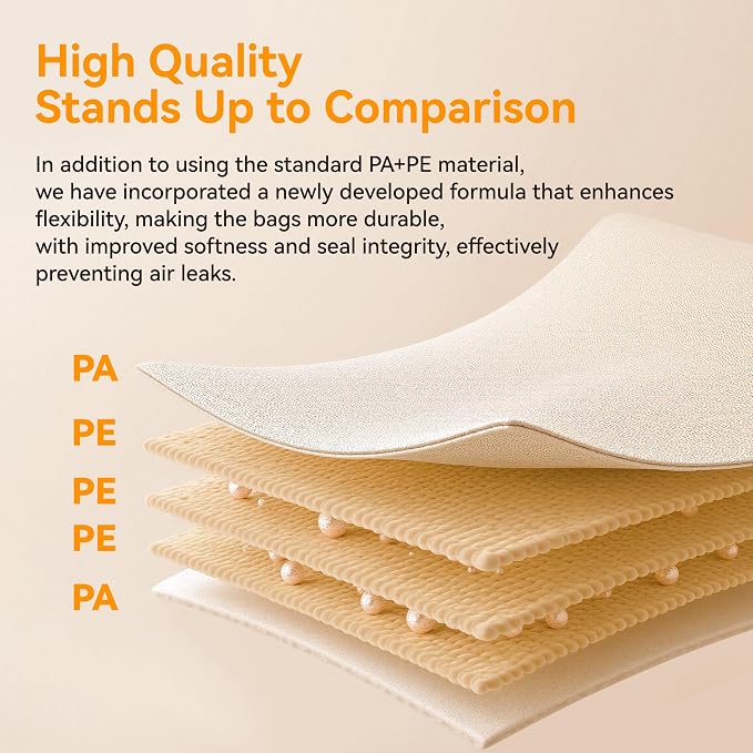 15-Pack Vacuum Bags for Travel with Wireless Rechargeable Pump, Carry-on Size Compression Packing Bags for Luggage & Suitcase, Space Saver for Clothes & Clothing, 15 Combo Travel Size, Fast 3S Vacuum - Image 9