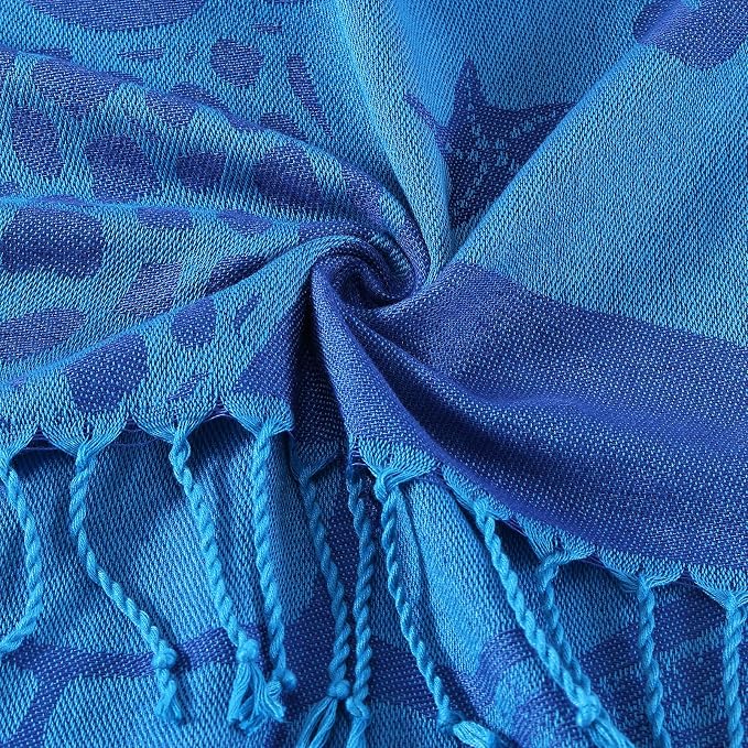 Genovega 6 Packs Oversized Turkish Beach Towels Set 74"x38" Extra Large Sand Free Quick Dry Swim Bath Pool Towel Travel Blanket Adult Essentials Accessories Vacation Multi Shark Turtle Stuff - Image 2