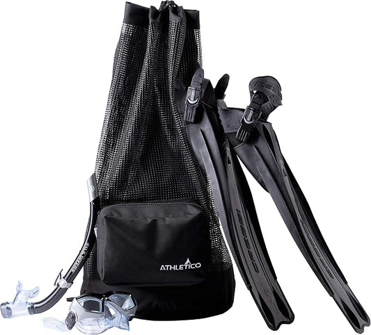 Athletico Scuba Diving Bag - XL Mesh Travel Backpack for Scuba Diving and Snorkeling Gear & Equipment - Dry Bag Holds Mask, Fins, Snorkel, and More by Athletico