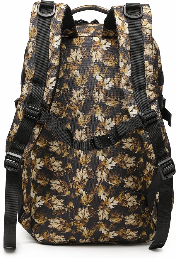 Wotony Tactical Backpack - Military waterproof backpack with multiple pockets and tactical gear for the outdoors (Yellow Maple Leaf, 25L) - Image 3