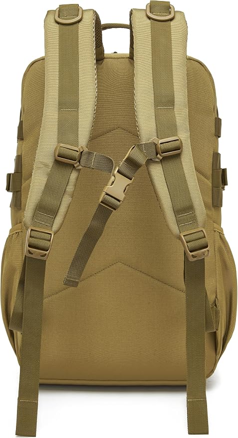 Wotony Tactical Backpack - Military waterproof backpack with multiple pockets and tactical gear for the outdoors (khaki, 35L) - Image 4