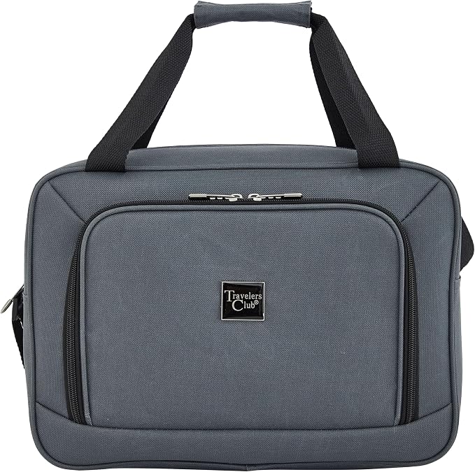 Travelers Club Midtown Hardside 4-Piece Luggage Travel Set, Slate - Image 8