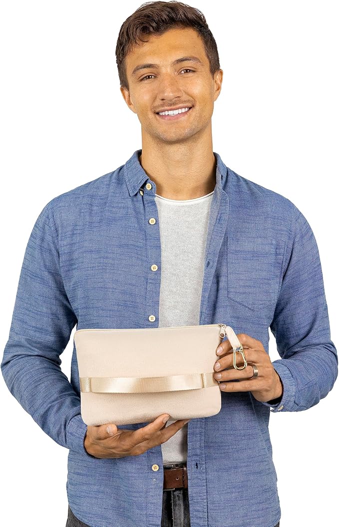 BlueHills Premium Soft Lightweight Travel Blanket Pillow Pocket Size Beige | 2 in 1 Compact Travel Pillow, Portable & Packable, Zipper Case, Long Blanket 70 X 56 Inches, Traveling Gift, Soft & Comfort - Image 8