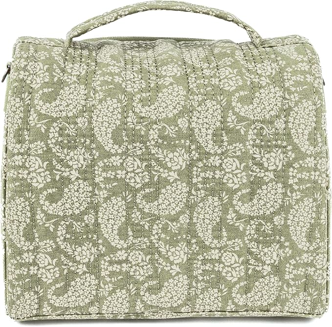 JuJuBe Insulated Bottle Bag, Breastmilk Cooler Bag Fits 3 Baby Bottles, Storage Tote for Nursing Mom, Daycare & Travel, Lunch Bag w/Handle & Shoulder Strap (Paisley Floral) - Image 3