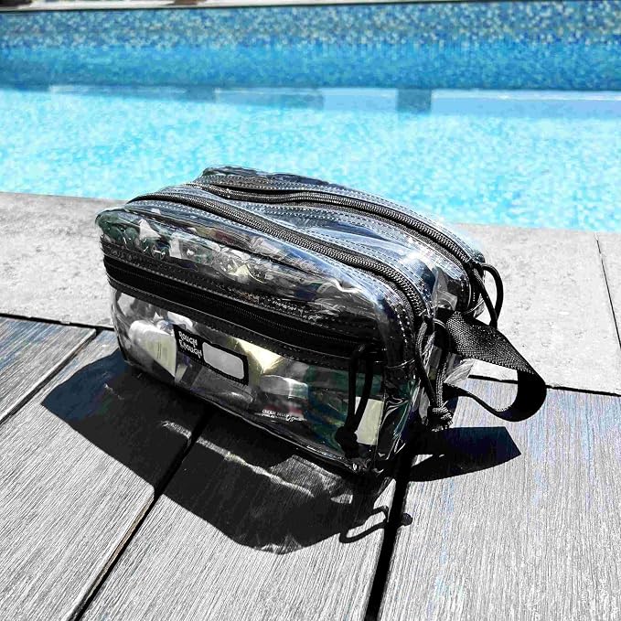 Rough Enough Clear Travel Toiletry Bag for Men Women Traveling Toiletries Essentials Shaving Hygiene Dopp Kit - Image 6