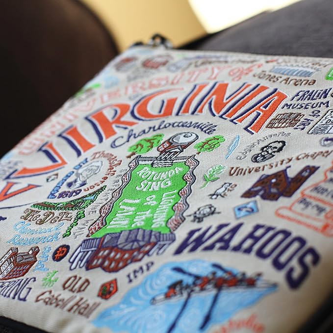 catstudio University of Virginia Collegiate Zipper Pouch Purse | Holds Your Phone, Coins, Pencils, Makeup, Dog Treats, & Tech Tools - Image 3