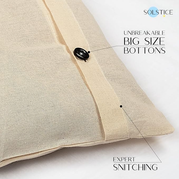 SOLSTICE Cotton Saree Covers, Saree Bags, Clothes Covers for Clothes Storage bag, Travelling, Wardrobe Organizer with Mesh, Window (16 x 14, off white) (Pack of 12) - Image 3