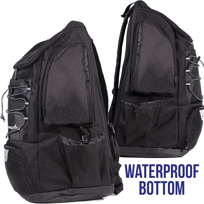Athletico Swim Backpack - Swim Bag With Wet & Dry Compartments for Swimming, Beach, Camping - Pool Bags With Laptop Sleeve - Image 4