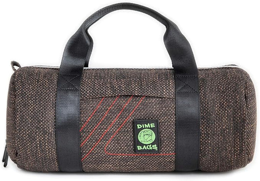 Dime Bags Padded Duffle Tube, Hemp Gear Bag with Heavy Padding for Glass, Electronics, Travel & Storage, With Exterior/Interior Pockets & Durable Handles (Earth, 15 Inch) by DIMEBAGS