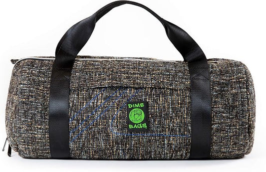 Dime Bags Padded Duffle Tube, Hemp Gear Bag with Heavy Padding for Glass, Electronics, Travel & Storage, With Exterior/Interior Pockets & Durable Handles (Concrete, 17 Inch) by DIMEBAGS