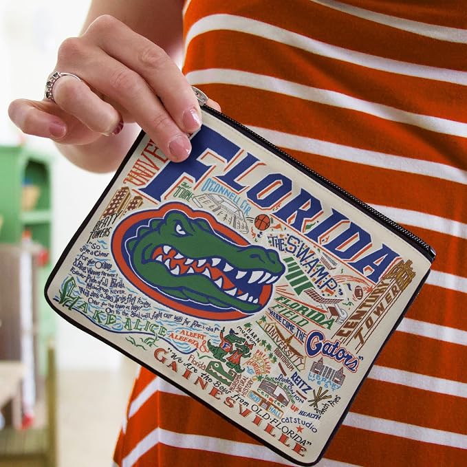 Catstudio Collegiate Zipper Pouch, University of Florida Travel Toiletry Bag, Ideal Gift for Alumni, Makeup Bag, Dog Treat Pouch, or Travel Purse - Image 3