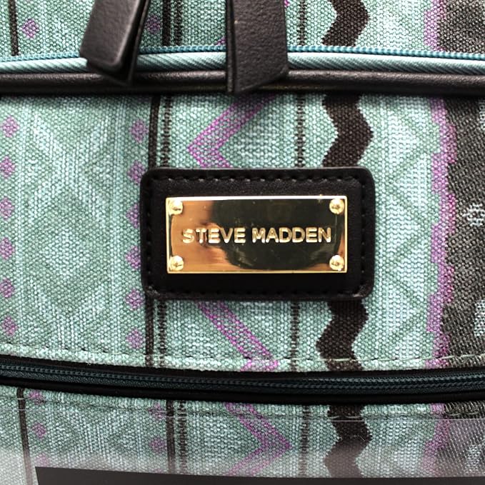 Steve Madden Designer Luggage Collection - 3 Piece Softside Expandable Lightweight Spinner Suitcase Set - Travel Set Includes an Under Seat Bag, 20-Inch Carry on and 28-Inch Checked Suitcase, Legends - Image 8